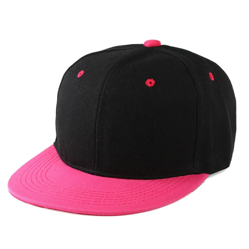 Fashion Unisex Baseball Cap Men Women Hip-Hop Flat-Brimmed Cap Outdoor Snapback Hat Flat Brim Trendy Leisure Adjustable Sun Hats