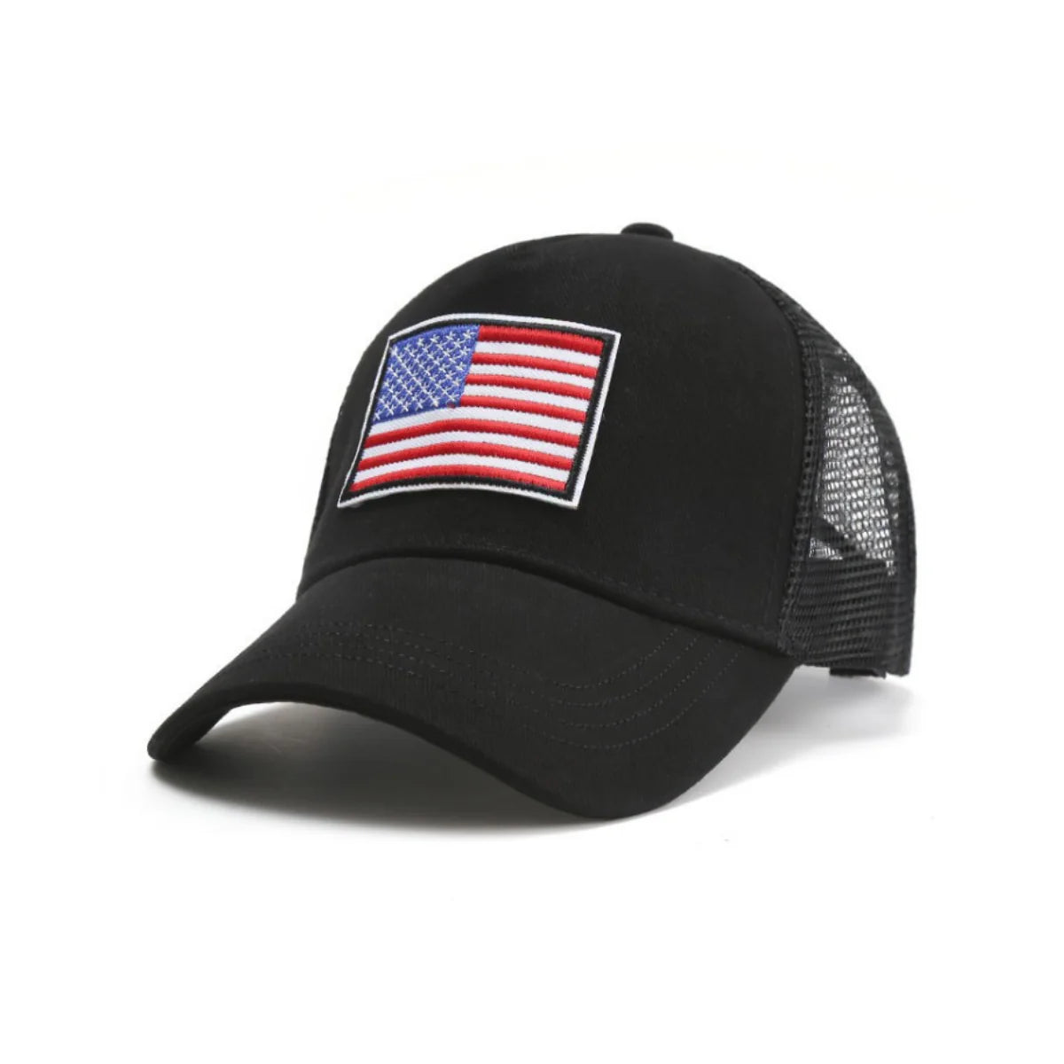 Jupitergear American Flag Trucker Hat with Adjustable Strap | Breathable & Unisex