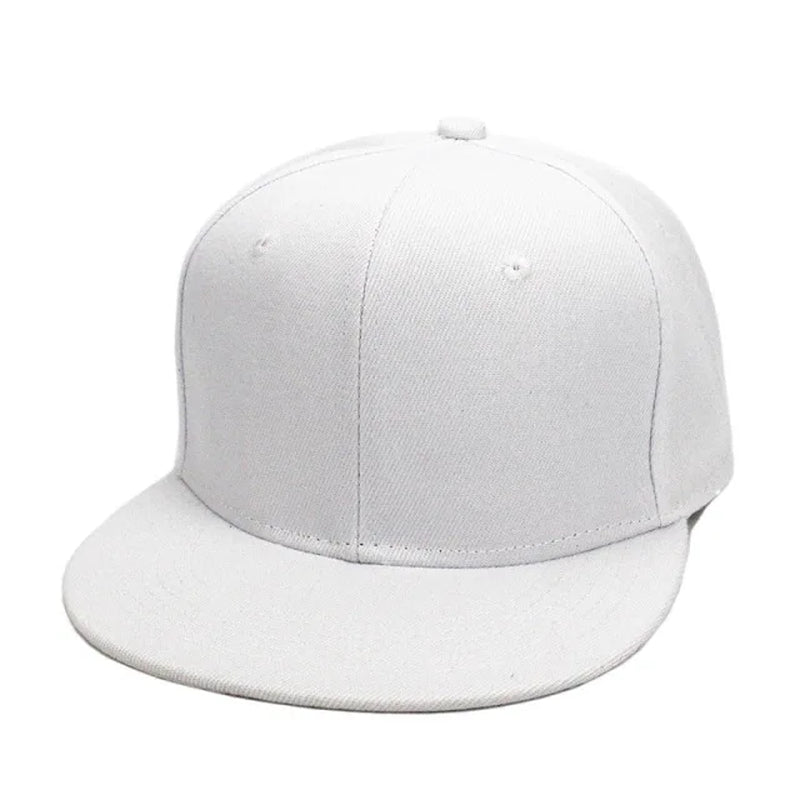 Fashion Unisex Baseball Cap Men Women Hip-Hop Flat-Brimmed Cap Outdoor Snapback Hat Flat Brim Trendy Leisure Adjustable Sun Hats