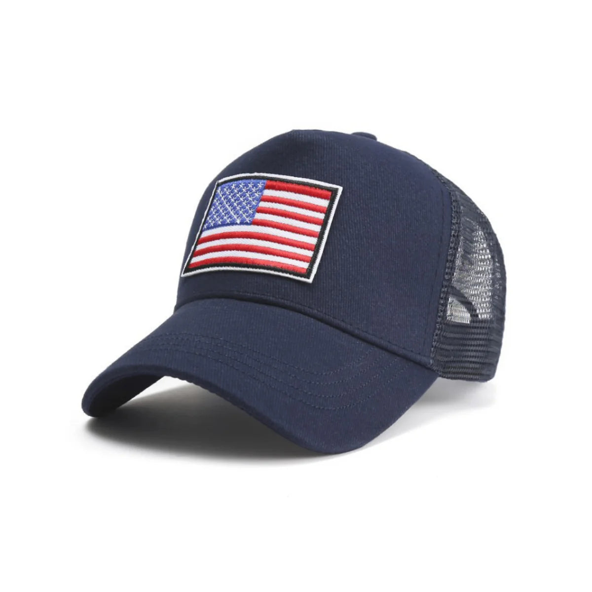 Jupitergear American Flag Trucker Hat with Adjustable Strap | Breathable & Unisex