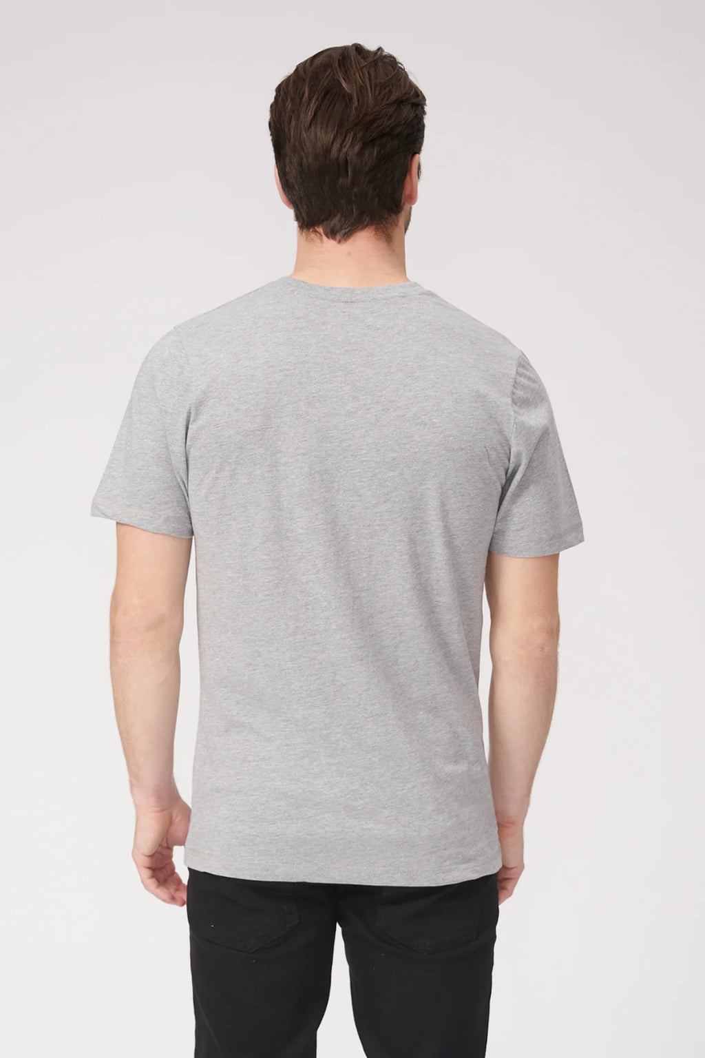 Basic V-Neck T-Shirt - Oxford Grå