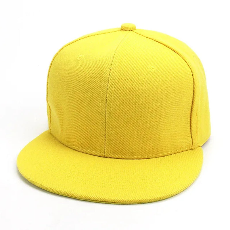 Fashion Unisex Baseball Cap Men Women Hip-Hop Flat-Brimmed Cap Outdoor Snapback Hat Flat Brim Trendy Leisure Adjustable Sun Hats
