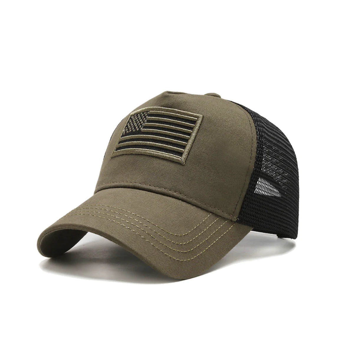 Jupitergear American Flag Trucker Hat with Adjustable Strap | Breathable & Unisex