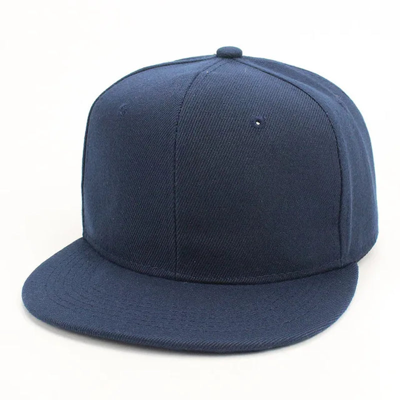 Fashion Unisex Baseball Cap Men Women Hip-Hop Flat-Brimmed Cap Outdoor Snapback Hat Flat Brim Trendy Leisure Adjustable Sun Hats
