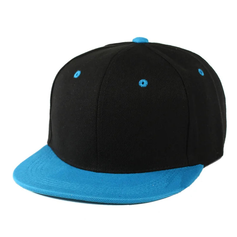 Fashion Unisex Baseball Cap Men Women Hip-Hop Flat-Brimmed Cap Outdoor Snapback Hat Flat Brim Trendy Leisure Adjustable Sun Hats