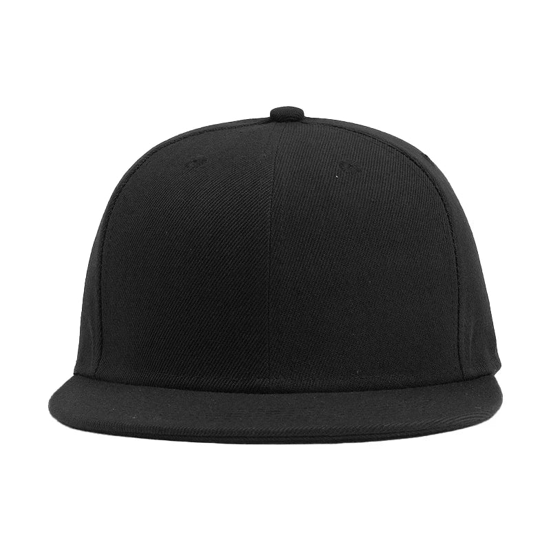 Fashion Unisex Baseball Cap Men Women Hip-Hop Flat-Brimmed Cap Outdoor Snapback Hat Flat Brim Trendy Leisure Adjustable Sun Hats