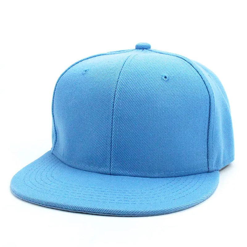 Fashion Unisex Baseball Cap Men Women Hip-Hop Flat-Brimmed Cap Outdoor Snapback Hat Flat Brim Trendy Leisure Adjustable Sun Hats