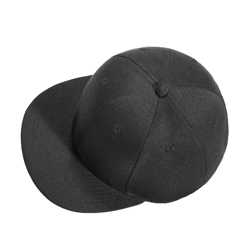 Fashion Unisex Baseball Cap Men Women Hip-Hop Flat-Brimmed Cap Outdoor Snapback Hat Flat Brim Trendy Leisure Adjustable Sun Hats