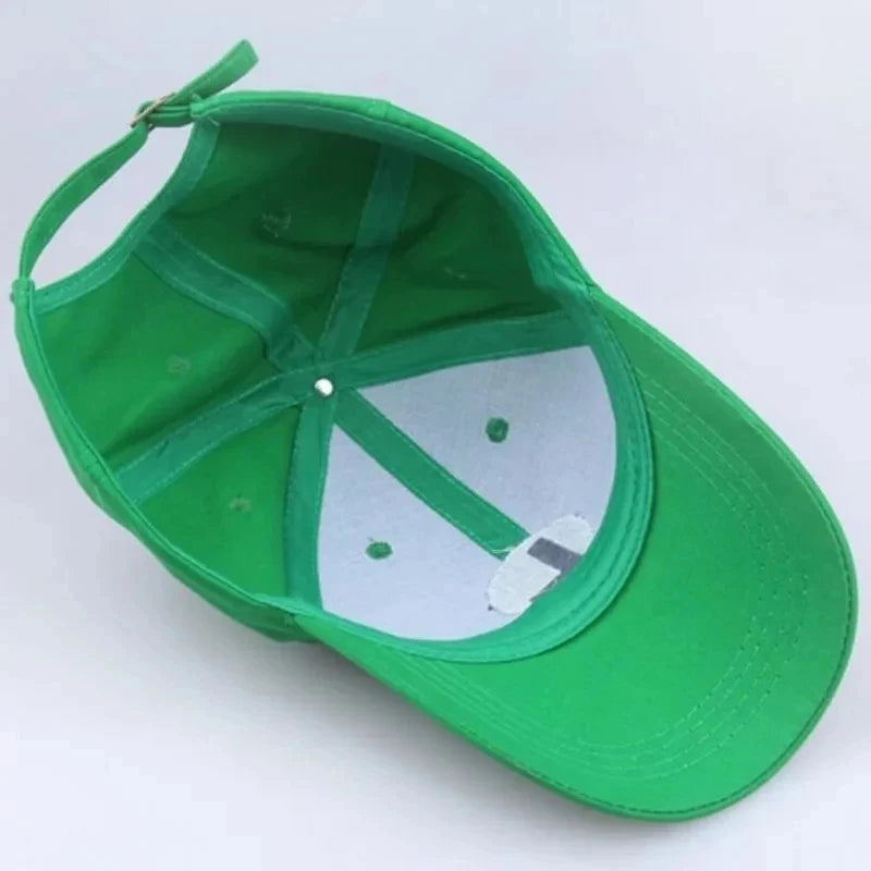 Anime Super Luigi Bros Sun Hat Adjustable Game Cartoon Hats Cosplay Accessories Baseball Cap Prop