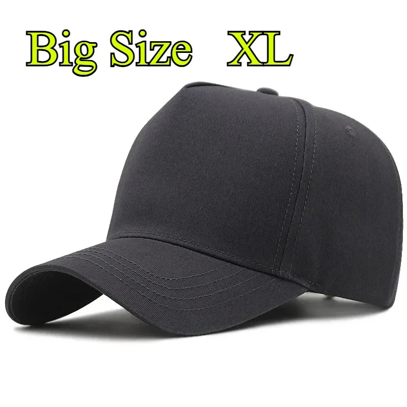 Big Head plus Size XXL Baseball Cap Men Women Oversize High Crown Adjustable Fashion Trucker 56-60Cm 61-65Cm Hats