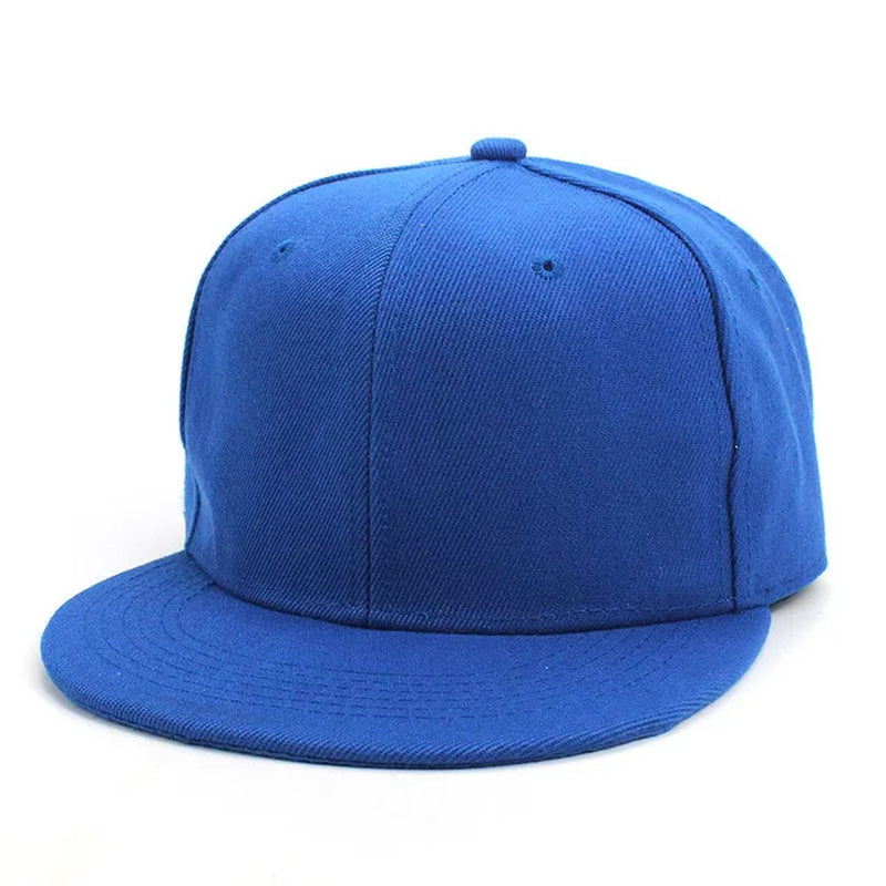 Fashion Unisex Baseball Cap Men Women Hip-Hop Flat-Brimmed Cap Outdoor Snapback Hat Flat Brim Trendy Leisure Adjustable Sun Hats
