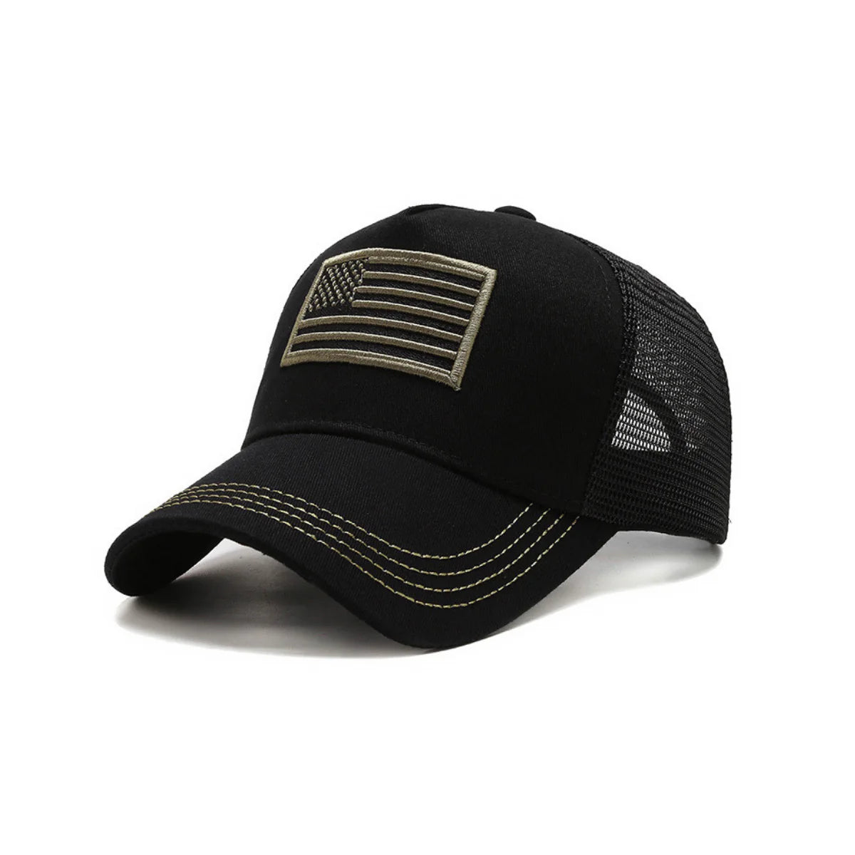 Jupitergear American Flag Trucker Hat with Adjustable Strap | Breathable & Unisex