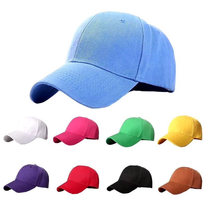 Men Women Multiple Colour Baseball Cap Peaked Cap Solid Color Adjustable Unisex Spring Summer Dad Hat Shade Sport Baseball Cap